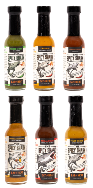 The Spicy Shark Hot Sauce Collection