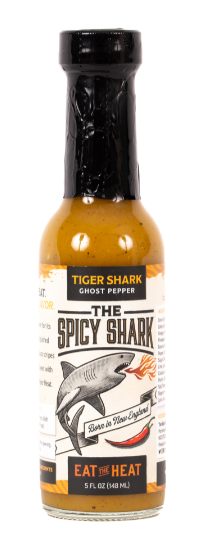 The Spicy Shark  Tiger Shark Ghost Pepper - Craft Hot Sauce