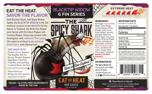 6 Fin Series Blacktip Widow Hot Sauce