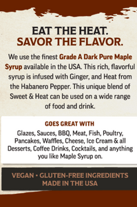 Hot Maple Syrup (8oz, Medium Heat)